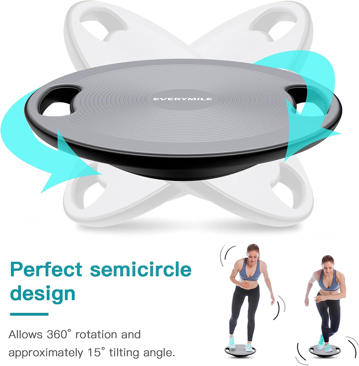 Wobble Exercise Balance Board, No-Skid Surface