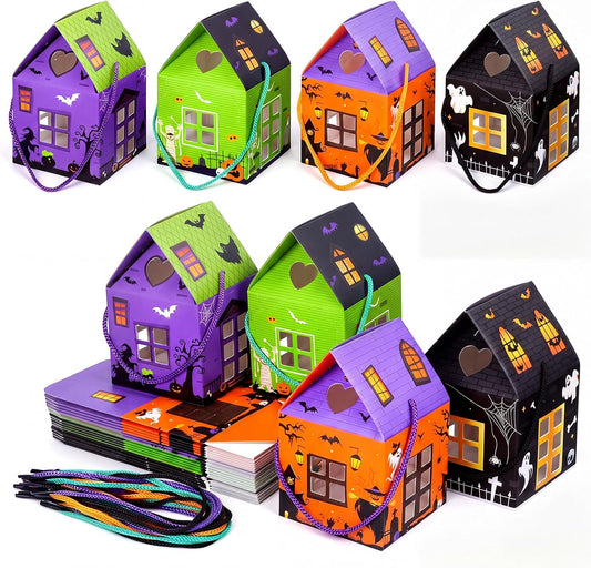 Halloween Treat Boxes Mini Castle House Candy Box